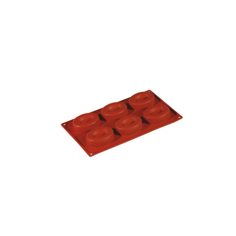 Stampo silicone multiplo 8 savarin ovali mm 80x60x25 h ml 74 Pavoni.jpg
