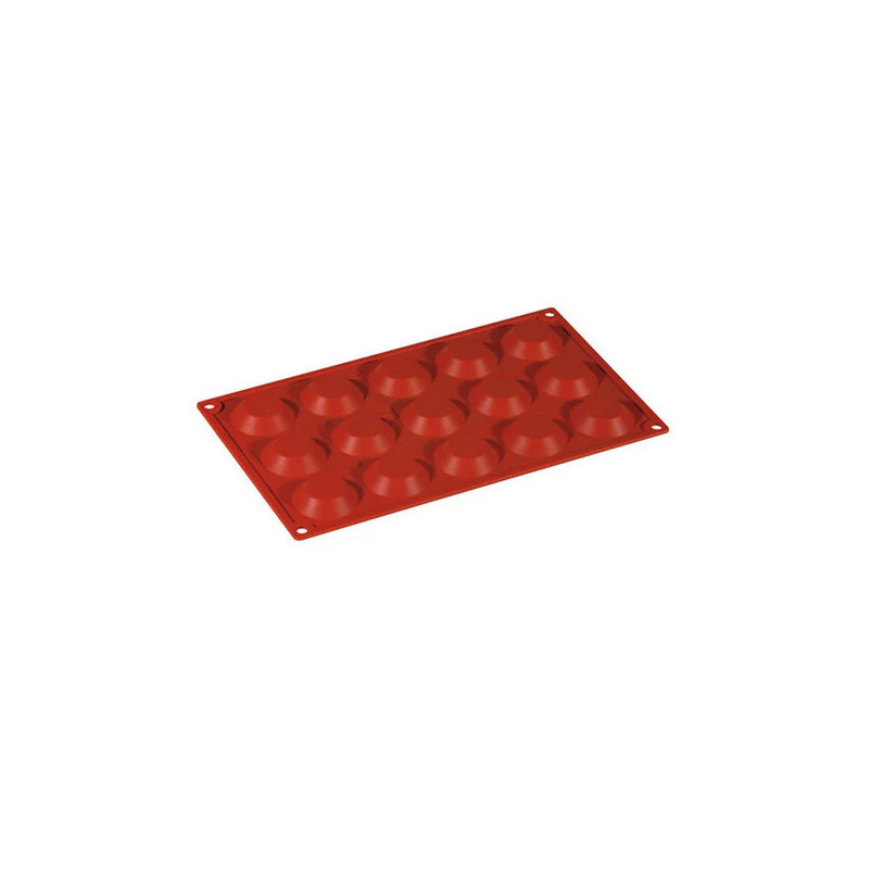 Stampo silicone multiplo 15 tartallette mm diam 50x12 h ml 20 Pavoni.jpg