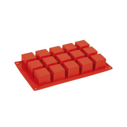 Stampo silicone multiplo 15 cubi mm 40x40x40 ml 62 Pavoni