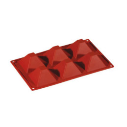 Stampo silicone multiplo 6 piramidi mm 71x71x40 ml 92 Pavoni.jpg