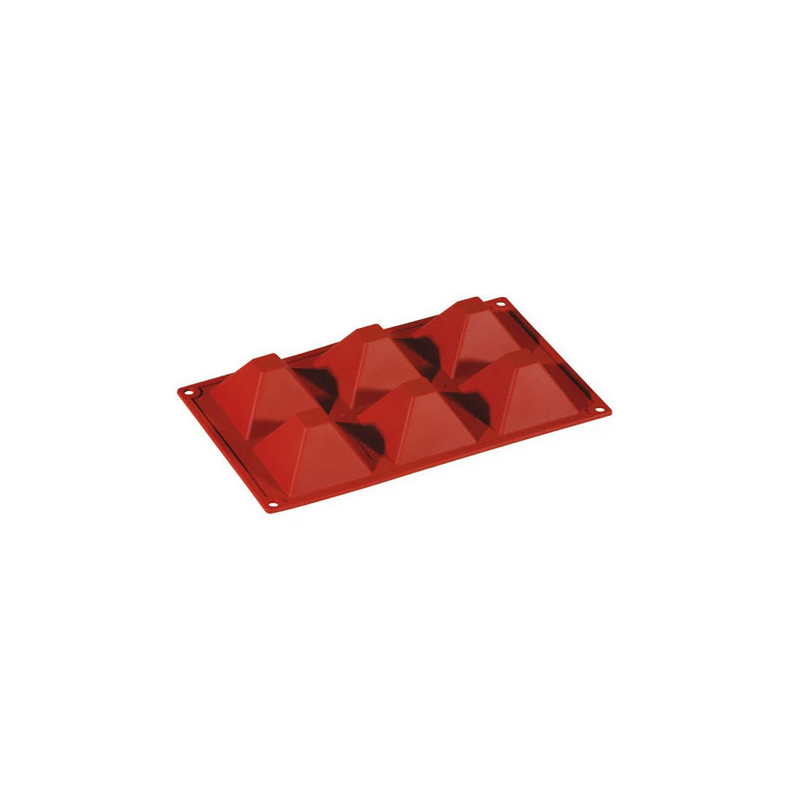 Stampo silicone multiplo 6 piramidi mm 71x71x40 ml 92 Pavoni.jpg