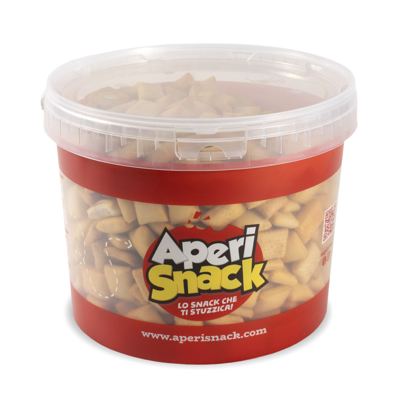 Snack aperitivo rustichelle bacon secchiello 1.2 kg Aperisnack.jpg