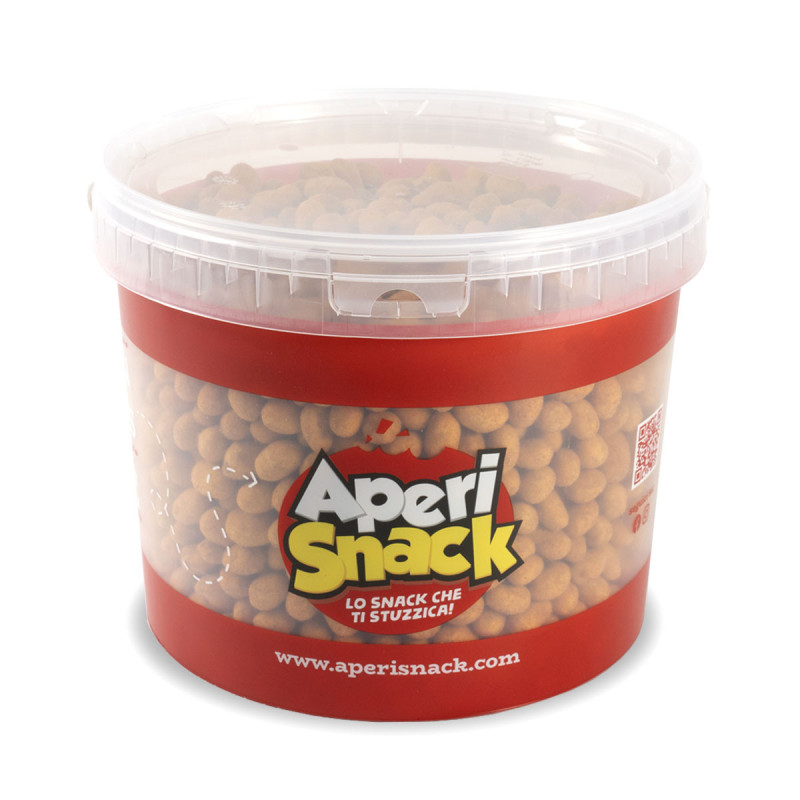 Snack aperitivo wizz arachidi ricoperte BBQ Secchiello 2.3 Kg Aperisnack.jpg