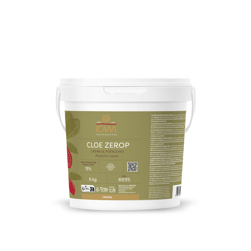 Crema premium da farcitura al pistacchio secchio kg 6 Cloezero Icam.png