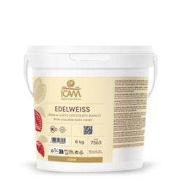 Crema cioccolato bianco al latte secchio kg 6 Edelweiss Icam.png