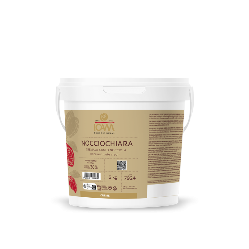 Crema nocciola colore chiaro secchio kg 6 Nocciochiara Icam.png