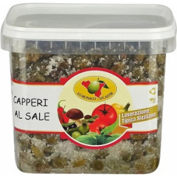 Capperi sotto sale calibro lacrimella barattolo 1kg LoMonaco