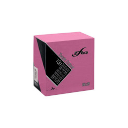 Tovaglioli 25x25 Fucsia confezione da 100 pezzi Infibra