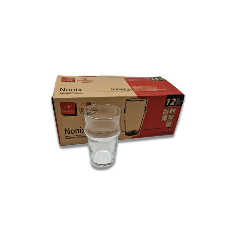Bicchiere vetro birra mezza pinta cl 29 Nonix pacco pezzi 12 Bormioli.jpg