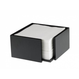 Portatovaglioli in bamboo nero 25x25 Leone.jpg