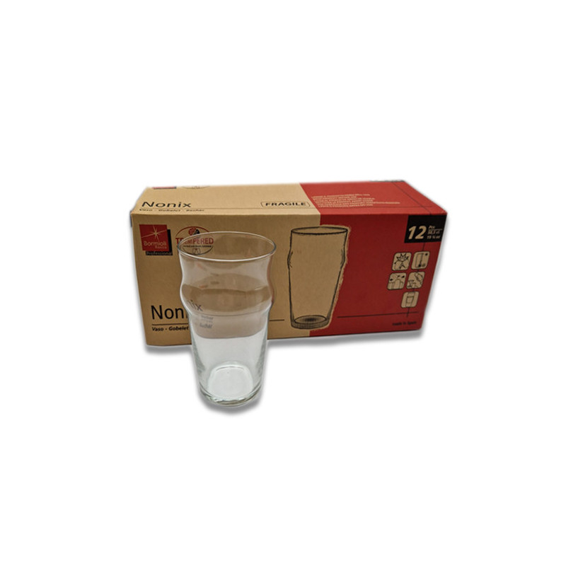 Bicchiere vetro birra pinta Nonix pacco pezzi 12 Bormioli.jpg