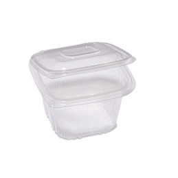 Contenitori ovali PP (per microonde) + coperchio incernierato QC0 cc500 Cuki Professional