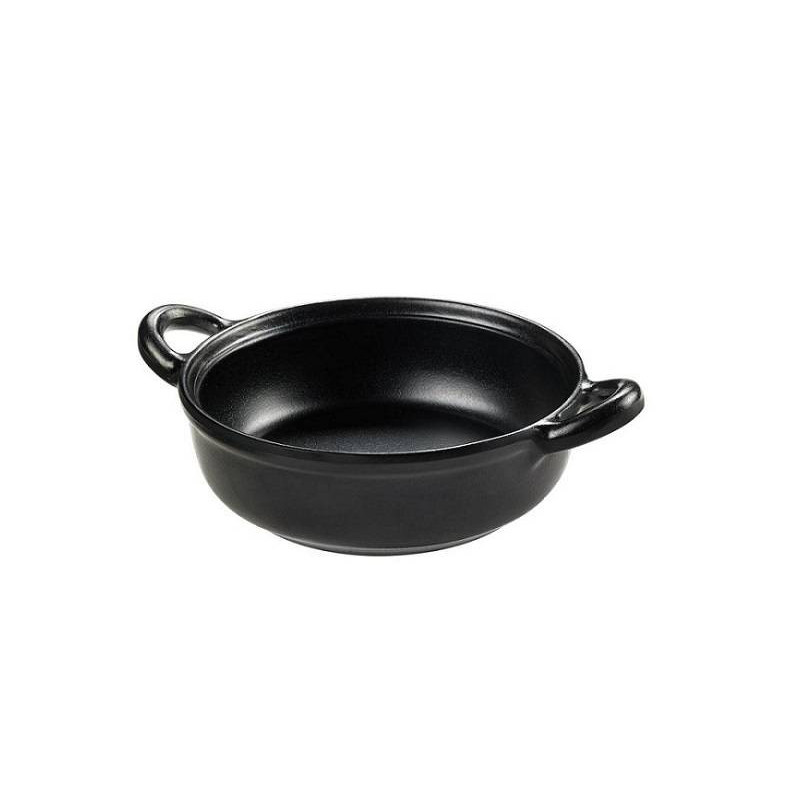 Pentolino melamina nero opaco 19x14x7h cm Leone.jpg