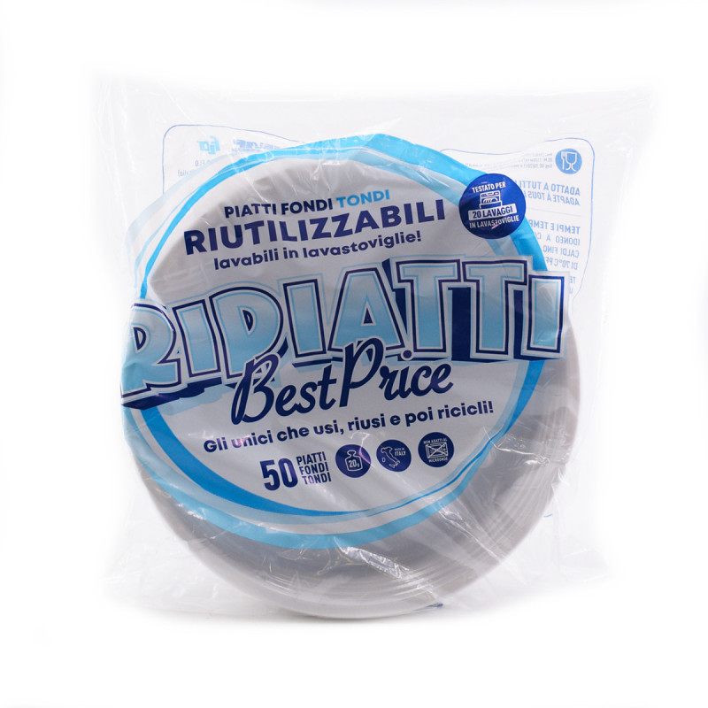 Piatti fondi pesanti riutilizzabili pezzi 50 Isap.jpg