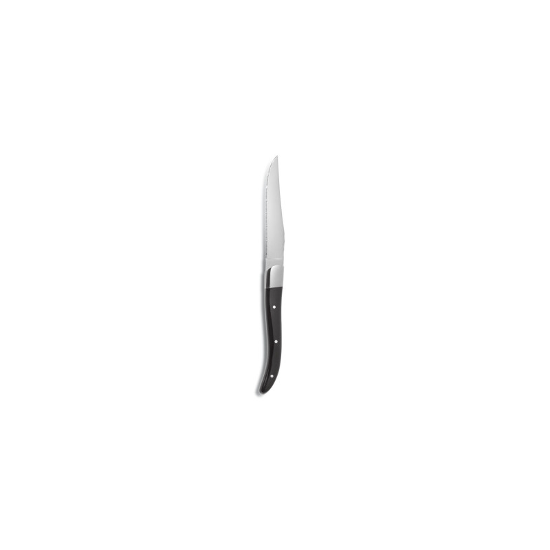 Coltello bistecca ACR manico nero confezione pezzi 6 Comas.jpg