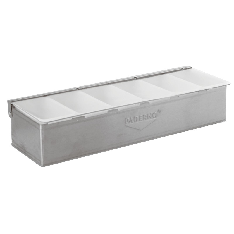 Contenitore professionale 6 scomparti inox Paderno.jpg