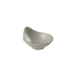 Coppetta ovale grigio chiaro in melamina cm 10,3X8,9X5 h Leone.jpg