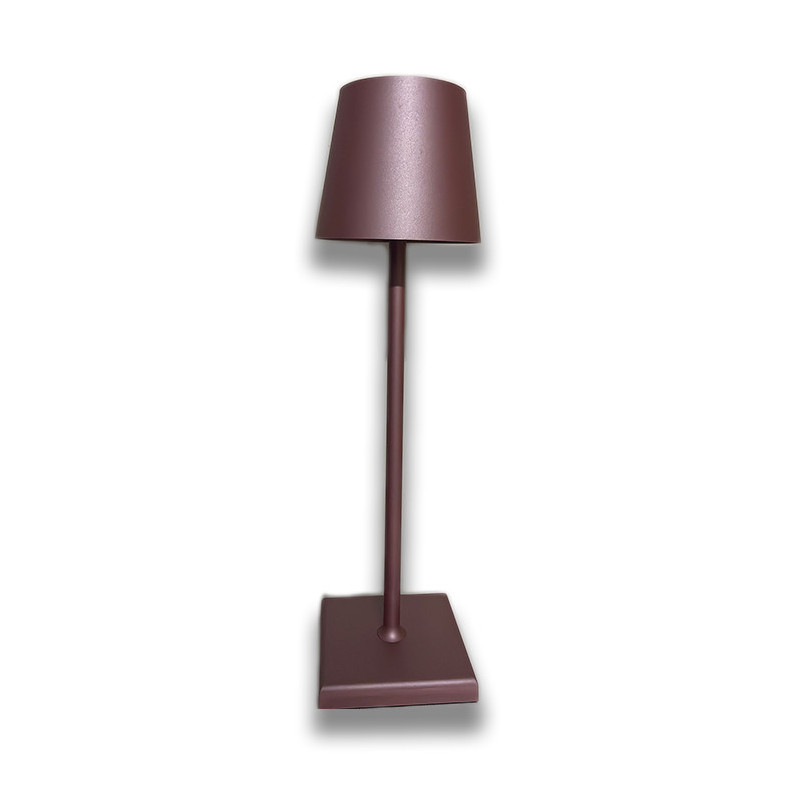 Lampada led da tavolo tuch senza fili ricaricabile rosa Saatchi.jpg