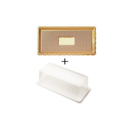 Vassoio in PET oro + coperchio trasparente 15x20 confezione pezzi 10 medoro Alcas.jpg