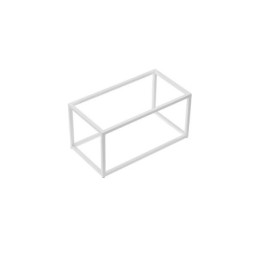 Stand per buffet bianco in metallo GN 1 3 32,5x17,6x16 cm Leone.jpg