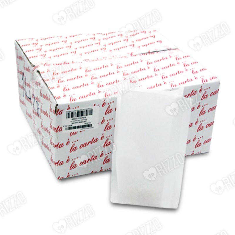 Sacchetti carta kraft bianchi 10x20 cartone kg 10 De Luca