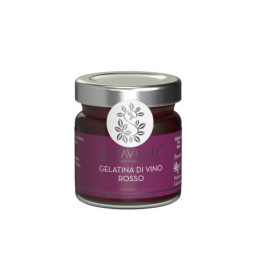 Gelatina di vino nero d'Avola vaso vetro gr 180 Scyavuru.jpg