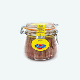 Filetti di Alici 550 gr in Olio di Girasole vaso vetro Scalia