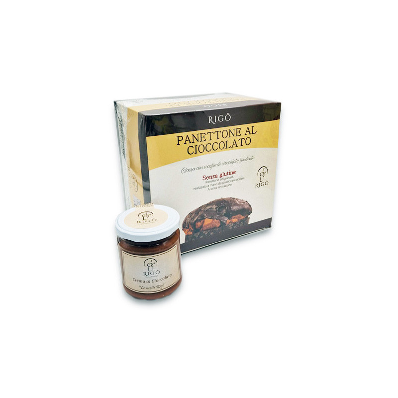 Panettone SENZA GLUTINE al cioccolato gr 550 + vaso crema cioccolata RIGO'.jpg